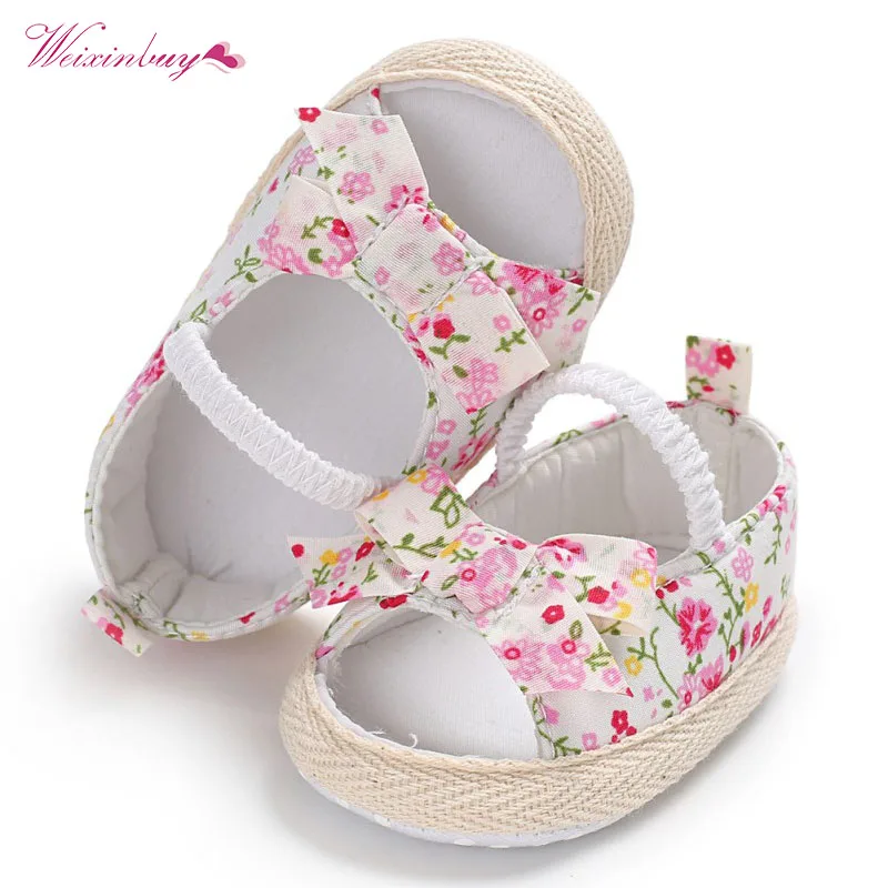 Summer Princess Baby Girls Shoes Floral Bowknot Slip-on Crib Sneakers Soft Sole First Walkers Newborn Infant Toddler 0-18M
Summer Princess Baby Girls Shoes Floral Bowknot Slip-on Crib Sneakers Soft Sole First Walkers Newborn Infant Toddler 0-18M