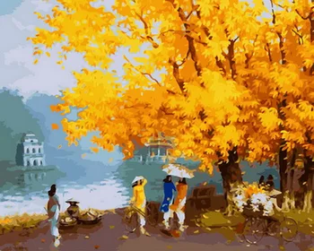 Frameless diy paintings by numbers paint by number for home decor oil picture painting 5065cm autumn time
Frameless diy paintings by numbers paint by number for home decor oil picture painting 5065cm autumn time