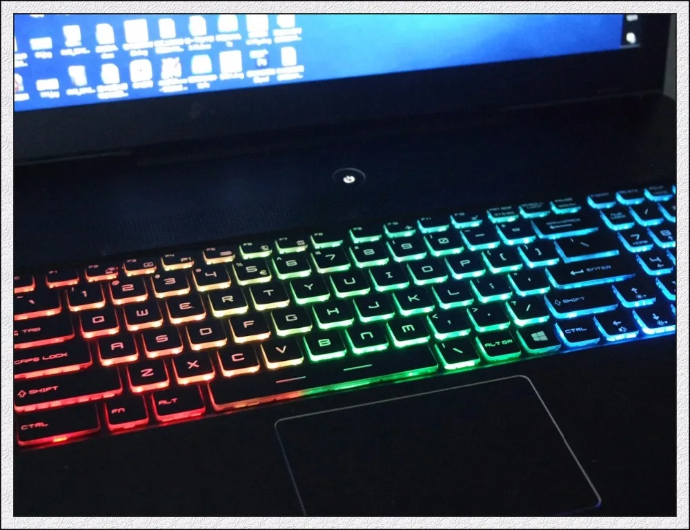 НОВЫЙ Английский с украшением в виде кристаллов RGB подсветкой белая клавиатура