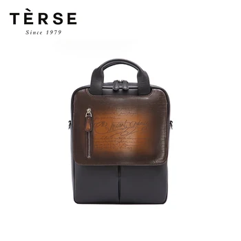 TERSE New Men's Handbag Genuine Leather Shoulder Bag Patch-Work Color England Style Vintage Handbag Large Capacity 9698-1
TERSE New Men's Handbag Genuine Leather Shoulder Bag Patch-Work Color England Style Vintage Handbag Large Capacity 9698-1