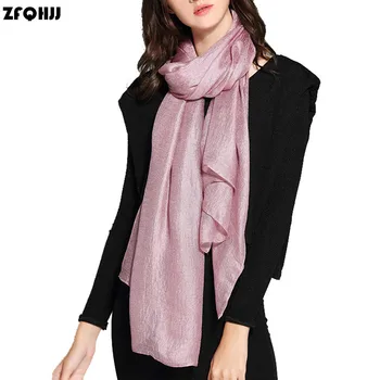 ZFQHJJ 190*80cm Pearl Solid Linen Silk Scarf Shawl Autumn Winter Scarf Women Beautiful Scarves Warp Echarpes Foulards Femme
ZFQHJJ 190*80cm Pearl Solid Linen Silk Scarf Shawl Autumn Winter Scarf Women Beautiful Scarves Warp Echarpes Foulards Femme
