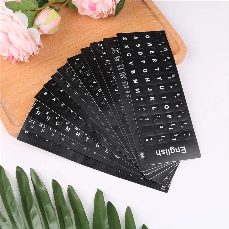1PC Standard Waterproof 12Styles Language Keyboard Stickers Layout With Button Letters Alphabet For Computer Keyboard Protective
1PC Standard Waterproof 12Styles Language Keyboard Stickers Layout With Button Letters Alphabet For Computer Keyboard Protective