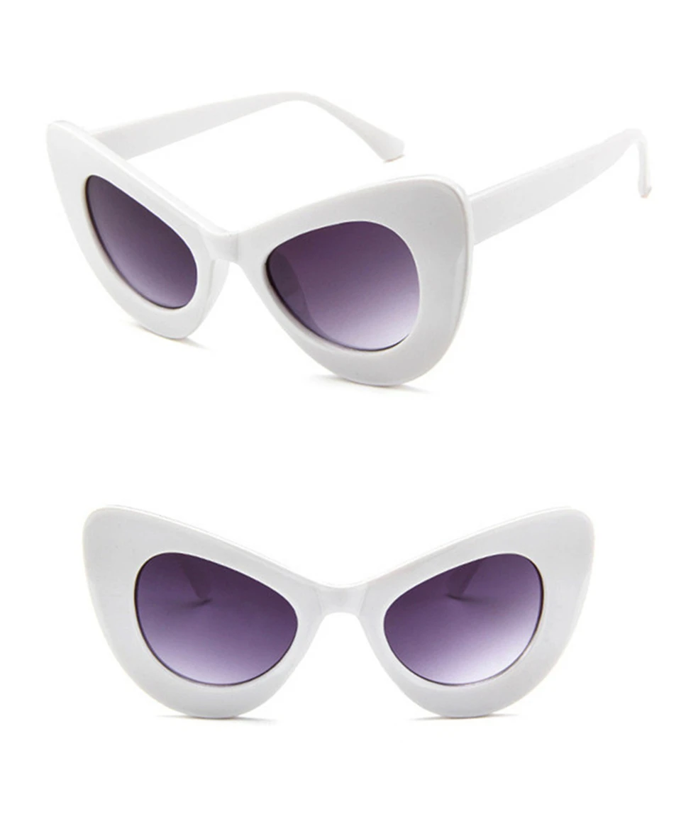 ALIKIAI NEW fashion Cat Eye Sunglasses lady old fashioned Sunglasses wide frame glasses designer sexy girl glasses oculos de sol UV400 (14)
