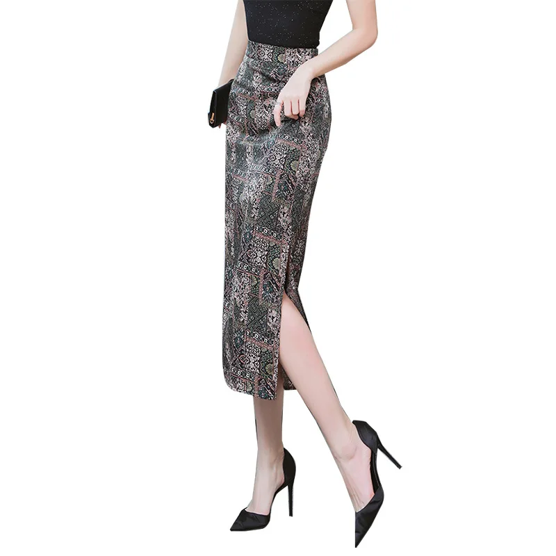 S~3XL 2019 Plus Size Skirts For Women Slim Long Printed Chinese Style Casual Ladies Skirt Summer Design Chiffon Party Skirt New
S~3XL 2019 Plus Size Skirts For Women Slim Long Printed Chinese Style Casual Ladies Skirt Summer Design Chiffon Party Skirt New