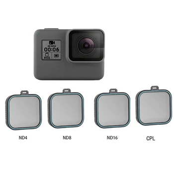 4 pack Fiter Set ND Lens Filter for Gopro Hero 5 Hero 6 Hero 7 Action Camera Protector (ND 4 8 16) + CPL Filter Kit for Gopro
4 pack Fiter Set ND Lens Filter for Gopro Hero 5 Hero 6 Hero 7 Action Camera Protector (ND 4 8 16) + CPL Filter Kit for Gopro