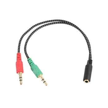 3.5 Mm Headphone Microphone Audio Adapter Cable Y-splitter Output Plus Input Propagation Woven Jacket JQ0326
3.5 Mm Headphone Microphone Audio Adapter Cable Y-splitter Output Plus Input Propagation Woven Jacket JQ0326