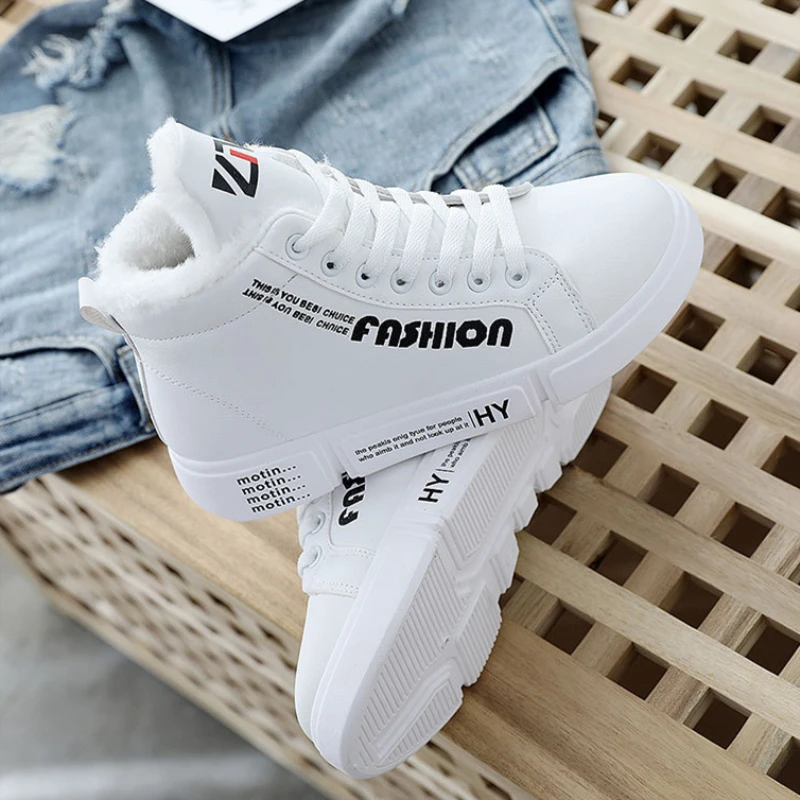 Winter Warm Fur High Top Sneakers Woman 2018 Fashion Women Shoes Lace-Up Casual Shoes Platform Winter Sneakers Pink White Black
Winter Warm Fur High Top Sneakers Woman 2018 Fashion Women Shoes Lace-Up Casual Shoes Platform Winter Sneakers Pink White Black