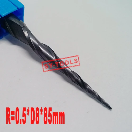 Концевые фрезы R0.5 * D8 * 45 * 85L * 2F HRC55, вольфрамовые, с твердым карбидным покрытием, конические и конические торцевые фрезы, 1 шт.
Концевые фрезы R0.5 * D8 * 45 * 85L * 2F HRC55, вольфрамовые, с твердым карбидным покрытием, конические и конические торцевые фрезы, 1 шт.