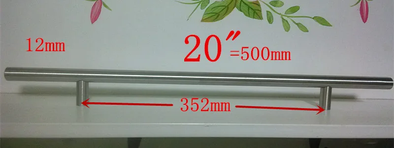 (Diameter 12mm,Length:500mm) 20" Furniture Hardware Kitchen Cabinet Handle, Bar Pull Handle Stainless Steel T Handles
(Diameter 12mm,Length:500mm) 20" Furniture Hardware Kitchen Cabinet Handle, Bar Pull Handle Stainless Steel T Handles