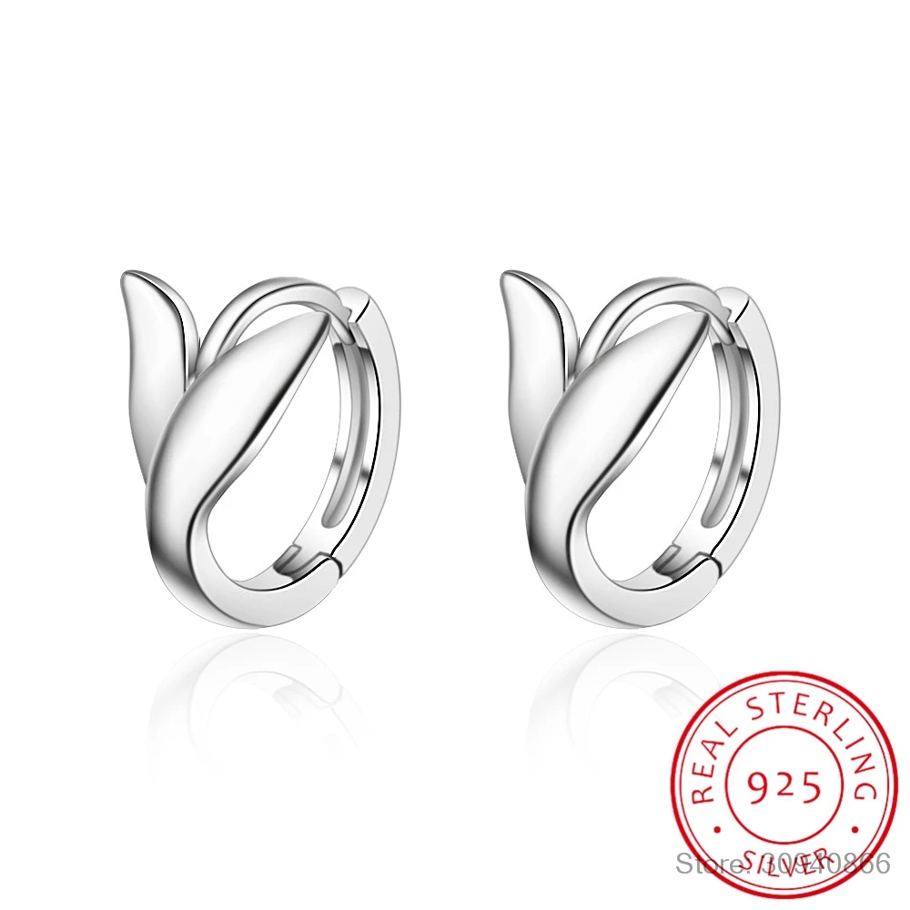 100% Real 925 Sterling Silver Earrings for Women fish tail Mermaid Round Small Hoop Earring Huggies Minimalist Jewelry
100% Real 925 Sterling Silver Earrings for Women fish tail Mermaid Round Small Hoop Earring Huggies Minimalist Jewelry
