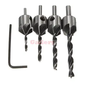Ferramentas Marcenaria Tool 3 Sets Lot 4 Pcs 5 Flute Countersink Drill Bits Reamer Woodworking Chamfer 3mm-6mm
Ferramentas Marcenaria Tool 3 Sets Lot 4 Pcs 5 Flute Countersink Drill Bits Reamer Woodworking Chamfer 3mm-6mm