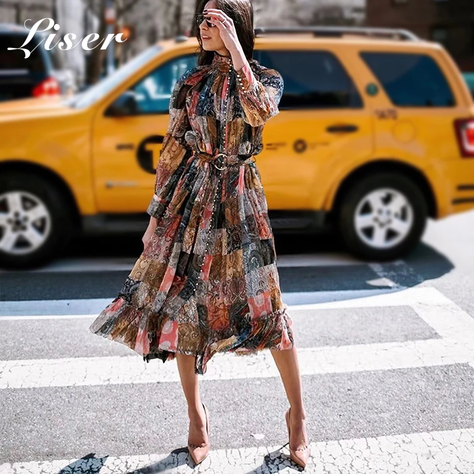 Liser 2019 New Summer Women Dress Turtleneck Sashes Sexy Bodycon Elegant Celebrity Party Multi Dresses Vestidos Wholesale | Женская