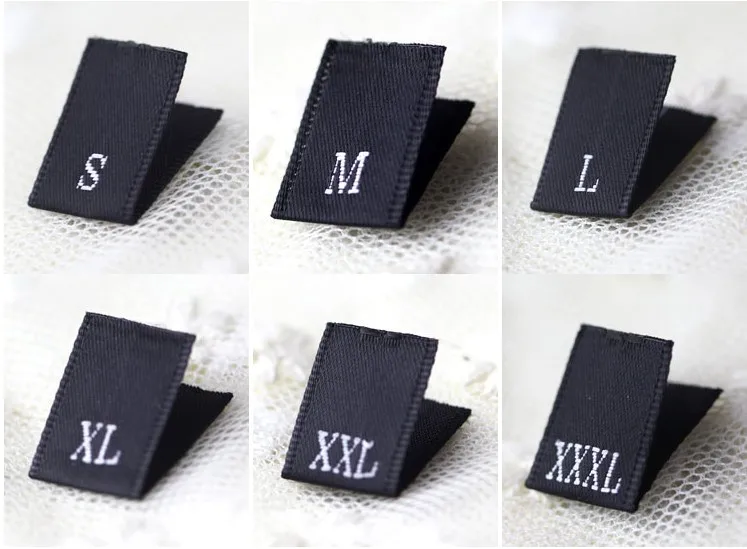 New 100PCS / lot Printing Clothing Garment Size Labels Tags S/M/L/XL/XXL/3XL (1.2*4)cm/peice) with cut and fold
New 100PCS / lot Printing Clothing Garment Size Labels Tags S/M/L/XL/XXL/3XL (1.2*4)cm/peice) with cut and fold