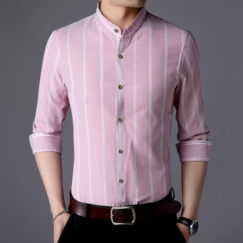 New arrival 2018 mens spring fashion striped shirts long sleeve male striped mandarin collar dress shirts
New arrival 2018 mens spring fashion striped shirts long sleeve male striped mandarin collar dress shirts