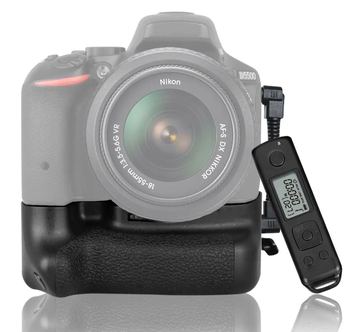 meike DR5500 2.4G Wireless Remote Control Vertical Battery Grip hand pack holder For Nikon D5500 camera as EN-EL14
meike DR5500 2.4G Wireless Remote Control Vertical Battery Grip hand pack holder For Nikon D5500 camera as EN-EL14