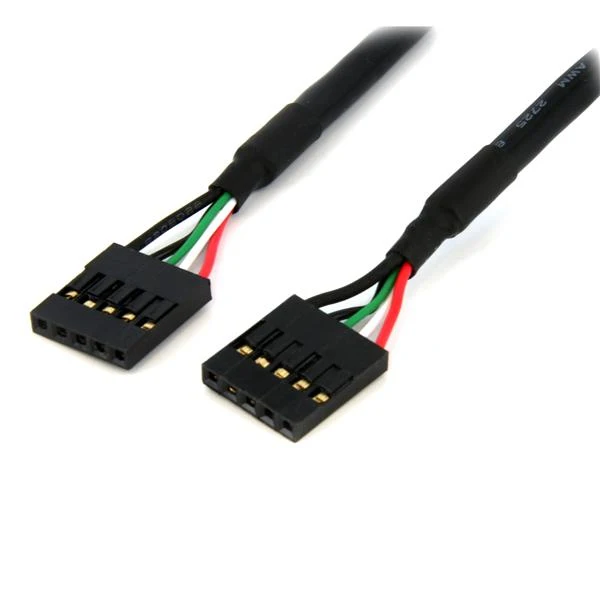 StarTech.com 24in Внутренний USB 5 pin IDC заголовка материнской платы кабель F/F 0 6 м черный 225