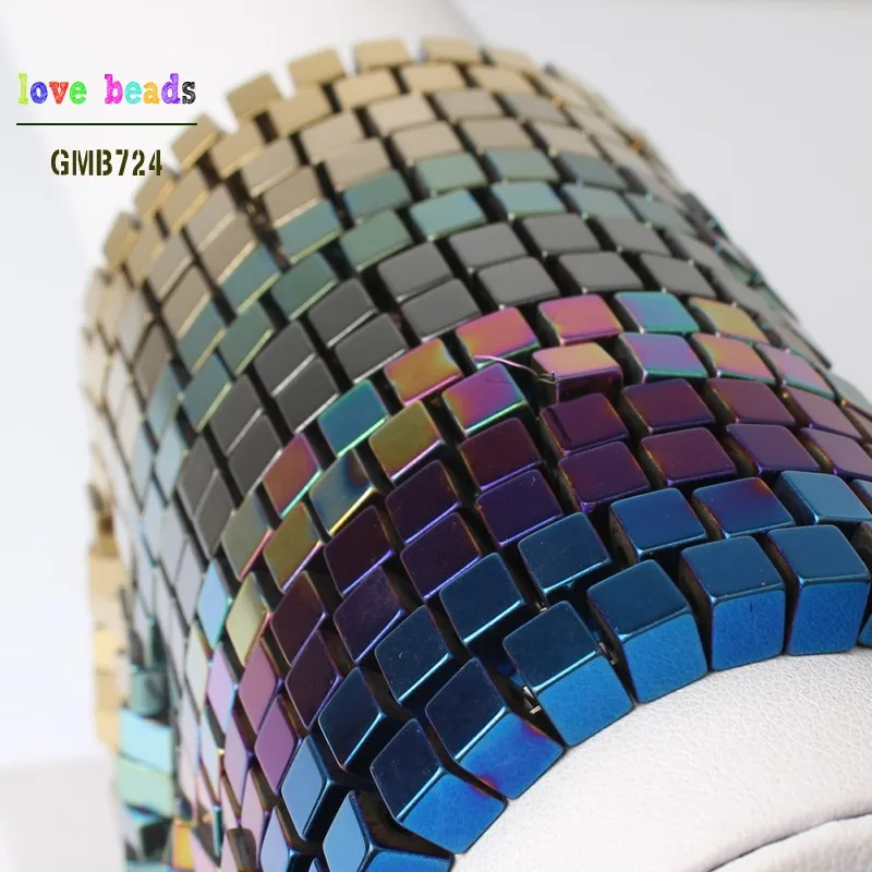 Natural Big Hole Multicolor Hematite Stone Spacer Cuboid Beads for Jewelry Making DIY Bracelet 15'' strand 6*5mm
Natural Big Hole Multicolor Hematite Stone Spacer Cuboid Beads for Jewelry Making DIY Bracelet 15'' strand 6*5mm