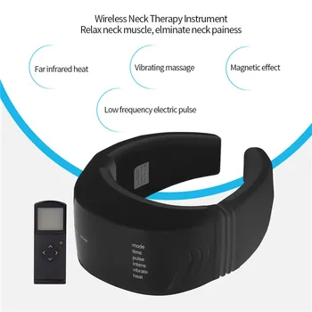 Wireless Remote Control Electric pulse Neck massager health care product Cervical therapy instrument massage tools P49
Wireless Remote Control Electric pulse Neck massager health care product Cervical therapy instrument massage tools P49