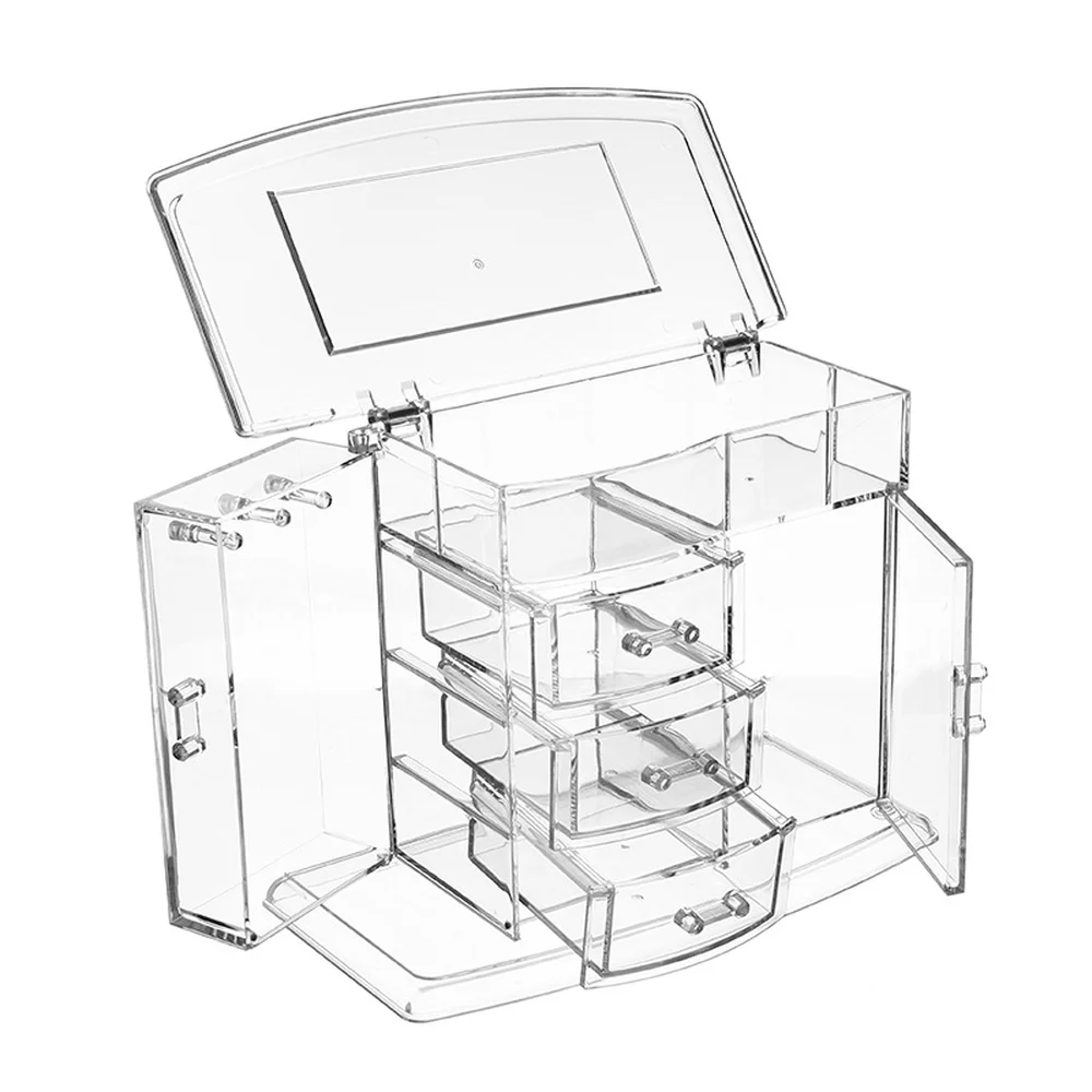 Transparent cosmetic storage box dustproof with cover to open the door skin care product shelf dresser desktop LU10261443
Transparent cosmetic storage box dustproof with cover to open the door skin care product shelf dresser desktop LU10261443