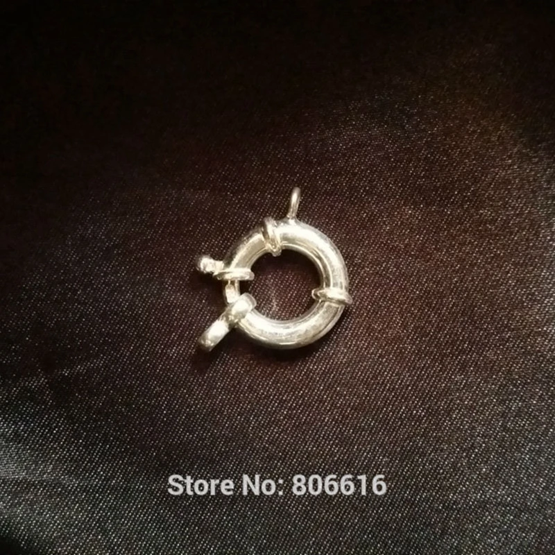 " Fake One Penalty Ten " 15MM 2Pcs Circle S925 Sterling Silver Clasps & Hooks Jewelry Findings
" Fake One Penalty Ten " 15MM 2Pcs Circle S925 Sterling Silver Clasps & Hooks Jewelry Findings