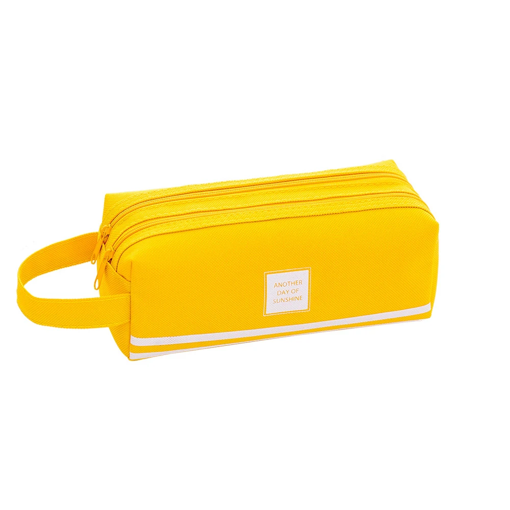 Portable Double Zipper Pencil Case Large Canvas Stored separately Pen Bags Kawaii Korea Stationery Box Cute School Supplies
Portable Double Zipper Pencil Case Large Canvas Stored separately Pen Bags Kawaii Korea Stationery Box Cute School Supplies