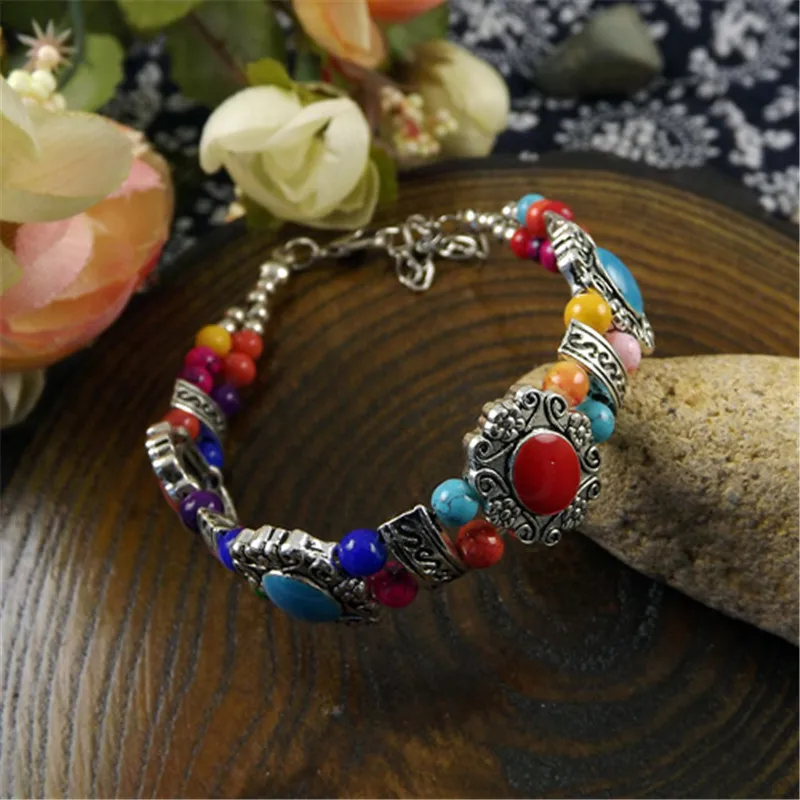 Lusion Brand Star Jewelry Tibet Beads Coloful Ethnic Bracelet Woman Vintage Handmade Bohemia Charms Femme bracelets & bangles Z9
Lusion Brand Star Jewelry Tibet Beads Coloful Ethnic Bracelet Woman Vintage Handmade Bohemia Charms Femme bracelets & bangles Z9