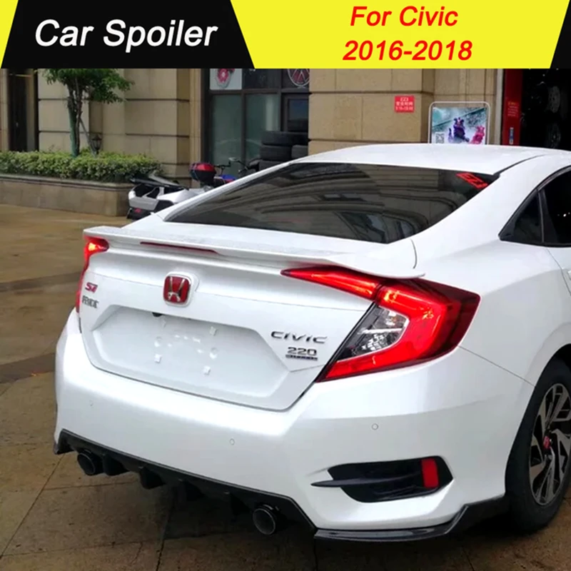 For Honda Civic 2016-2018 High Quality ABS Plastic Thailand RS Style Primer Color Tail Wing Decoration Rear trunk Car Spoiler
For Honda Civic 2016-2018 High Quality ABS Plastic Thailand RS Style Primer Color Tail Wing Decoration Rear trunk Car Spoiler