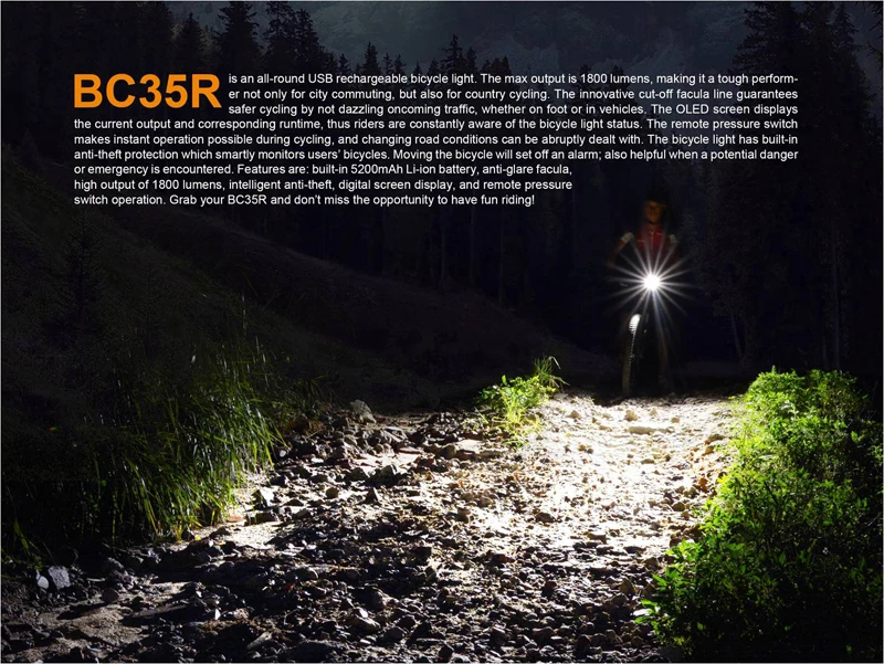 Fenix BC35R USB Rechargeable Bicycle Light (8)