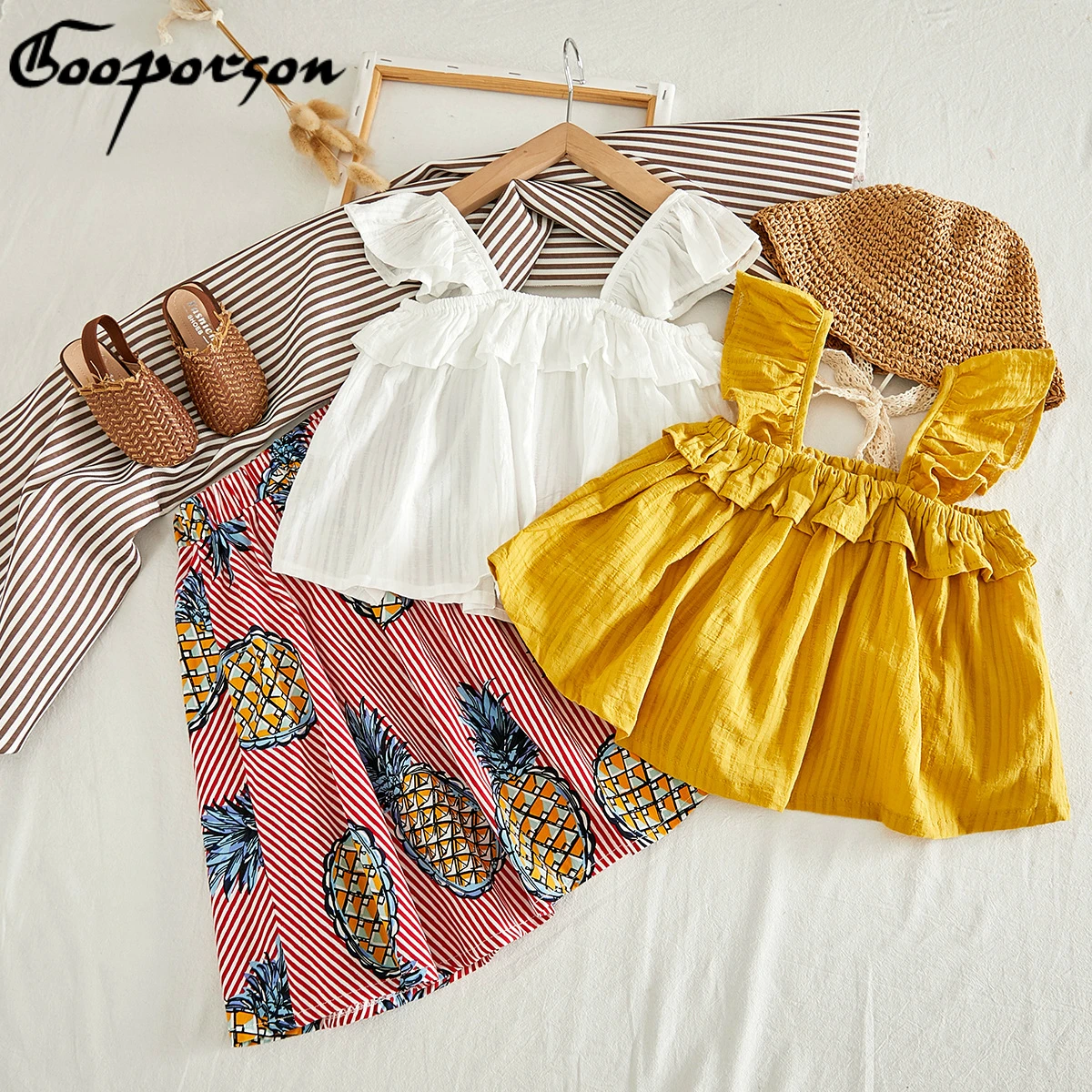 Girls Summer 2019 New Style Clothes Set Fashion Blouse Shirt and Pineapple Skirt Cute Vacation Baby Girl Clothing Suit Kids Sets
Girls Summer 2019 New Style Clothes Set Fashion Blouse Shirt and Pineapple Skirt Cute Vacation Baby Girl Clothing Suit Kids Sets