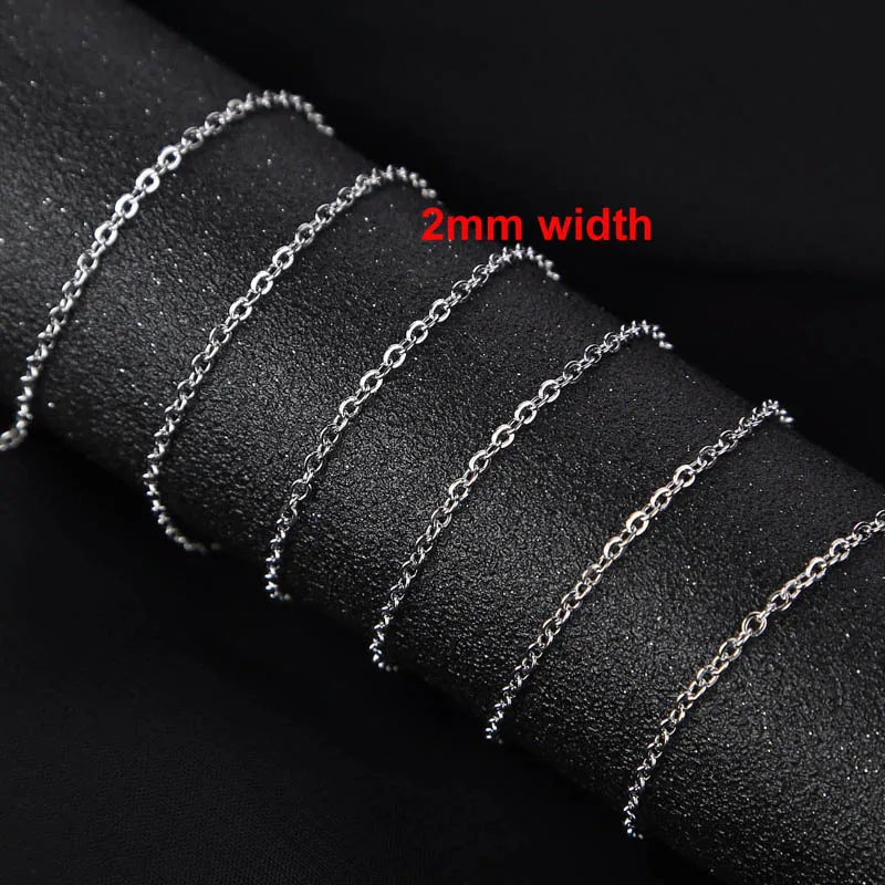 5m Stainless Steel Metal Link Chain For Necklaces Bracelets Jewelry Making Gold Silver Tone DIY Jewelry Chain
5m Stainless Steel Metal Link Chain For Necklaces Bracelets Jewelry Making Gold Silver Tone DIY Jewelry Chain