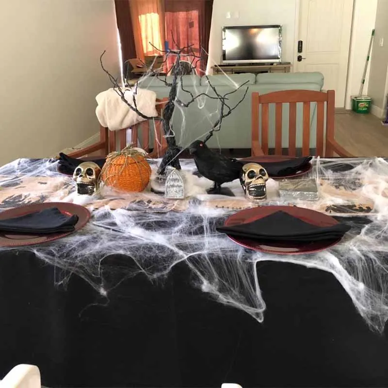 20g Cobweb Spider Web With Spider Halloween haunted house bar Cosplay costume indoor Outdoor Harry Potter birthday Decoration
20g Cobweb Spider Web With Spider Halloween haunted house bar Cosplay costume indoor Outdoor Harry Potter birthday Decoration