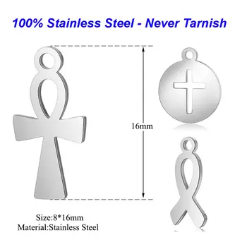10pcs/lot 100% Stainless Steel Egypt Cross Charms VNISTAR High Polished Peace Symbol Ribbon DIY Jewelry Charm Finding Supplies
10pcs/lot 100% Stainless Steel Egypt Cross Charms VNISTAR High Polished Peace Symbol Ribbon DIY Jewelry Charm Finding Supplies
