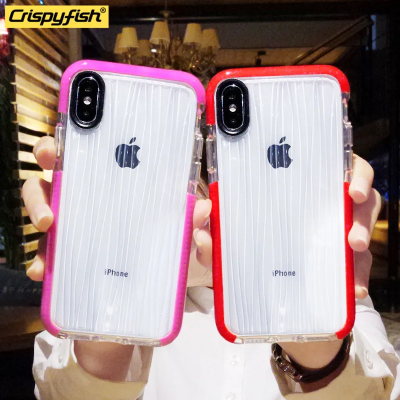 Crispyfish 3D Transparent Stripe Red Soft TPU Silicone Case For iPhone 7 8 Plus Clean Cover Cases For iphone 6 6s X XR XS MAX
Crispyfish 3D Transparent Stripe Red Soft TPU Silicone Case For iPhone 7 8 Plus Clean Cover Cases For iphone 6 6s X XR XS MAX