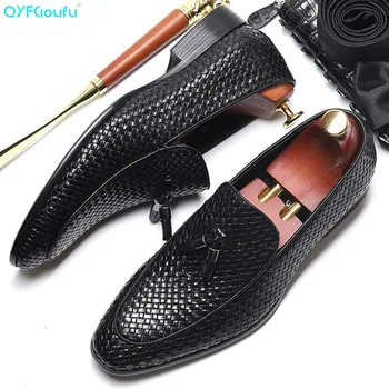 QYFCIOUFU Luxury Men Handmade Weaving Shoes Vintage Dark Brown Derby Shoes Italian Custom Formal Business Work Flats Suits Gents
QYFCIOUFU Luxury Men Handmade Weaving Shoes Vintage Dark Brown Derby Shoes Italian Custom Formal Business Work Flats Suits Gents