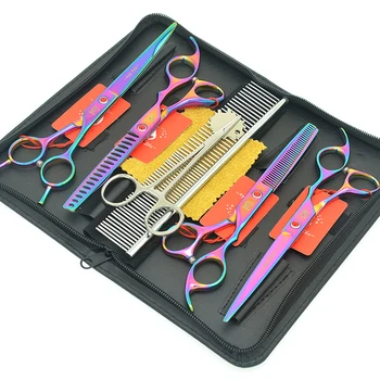 Meisha 7" High Quality Pet Grooming Scissors Set JP440C Dog Fish Bone Thinning Shears Professional Cutting&Curved Tijeras HB0221
Meisha 7" High Quality Pet Grooming Scissors Set JP440C Dog Fish Bone Thinning Shears Professional Cutting&Curved Tijeras HB0221