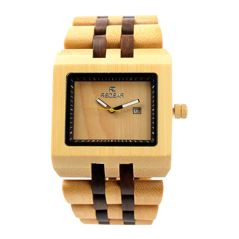 Bamboo Wooden Men's Watches Luminous Needle With Calendar Watch Square Shell Quartz Wristwatches Free Shipping Sale
Bamboo Wooden Men's Watches Luminous Needle With Calendar Watch Square Shell Quartz Wristwatches Free Shipping Sale