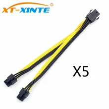 5Pcs PCIe PCI-E 6Pin to Dual ATX 6P Male Power Cable Splitter Cable Graphics Video Card Adapter Cord 18AWG 20cm for Miner BTC
5Pcs PCIe PCI-E 6Pin to Dual ATX 6P Male Power Cable Splitter Cable Graphics Video Card Adapter Cord 18AWG 20cm for Miner BTC