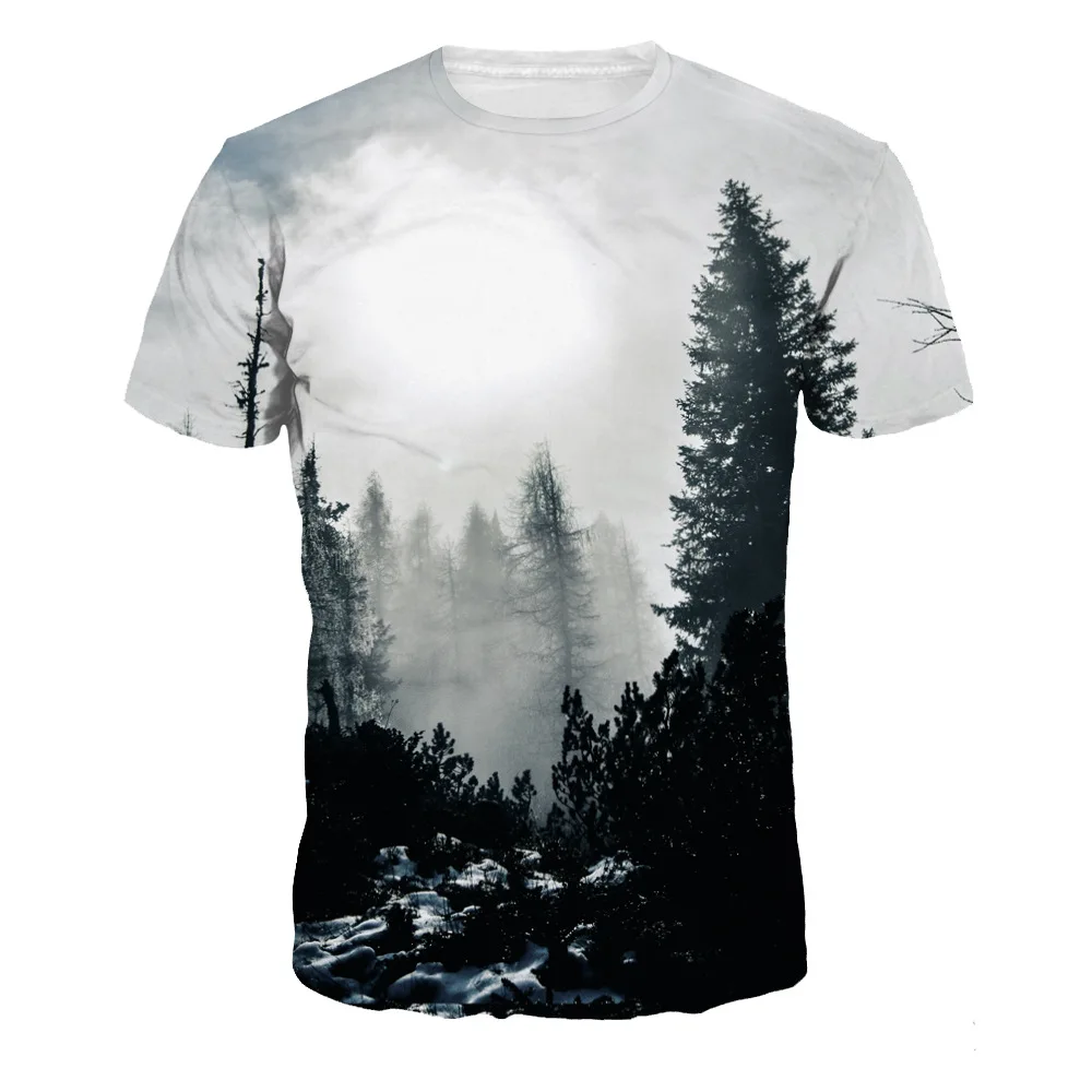 New Arrivals 2018 Women 3d T-shirt Print Winter Forest Trees T-Shirts Summer Tops Tee Shirts Size S-3XL
New Arrivals 2018 Women 3d T-shirt Print Winter Forest Trees T-Shirts Summer Tops Tee Shirts Size S-3XL