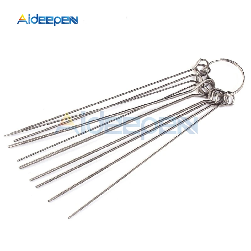10 Kinds/lot Stainless Steel Needle Set PCB Electronic Circuit Through Hole Needle Desoldering Welding Repair Tool 80mm 0.7-1.3m
10 Kinds/lot Stainless Steel Needle Set PCB Electronic Circuit Through Hole Needle Desoldering Welding Repair Tool 80mm 0.7-1.3m