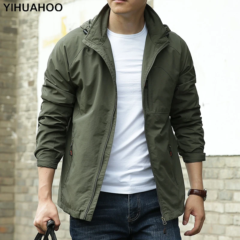 Spring Windbreakers Thin Jacket Men Waterproof Hooded Casual Sporting Coat Plus Size 5XL 6XL Men' s Quick Dry Fashion Outerwear
Spring Windbreakers Thin Jacket Men Waterproof Hooded Casual Sporting Coat Plus Size 5XL 6XL Men' s Quick Dry Fashion Outerwear