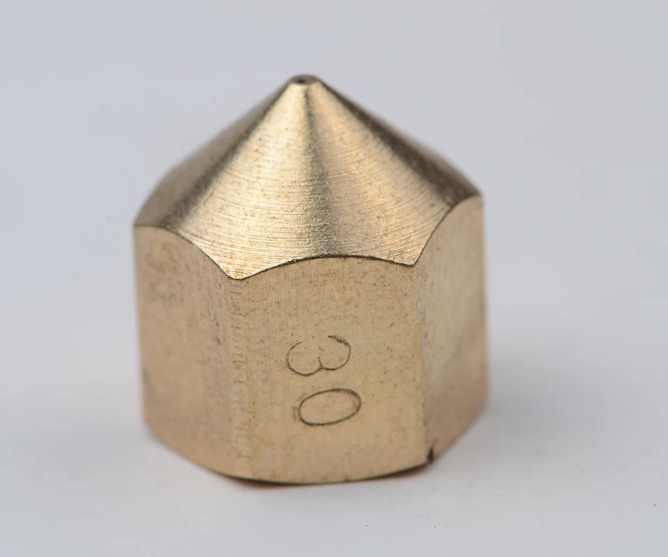3D Printer accessories Brass Copper M6 internal thread Nozzle 0.3 0.4 0.5mm caliber For Makergear Prusa Extruder Hotend
3D Printer accessories Brass Copper M6 internal thread Nozzle 0.3 0.4 0.5mm caliber For Makergear Prusa Extruder Hotend