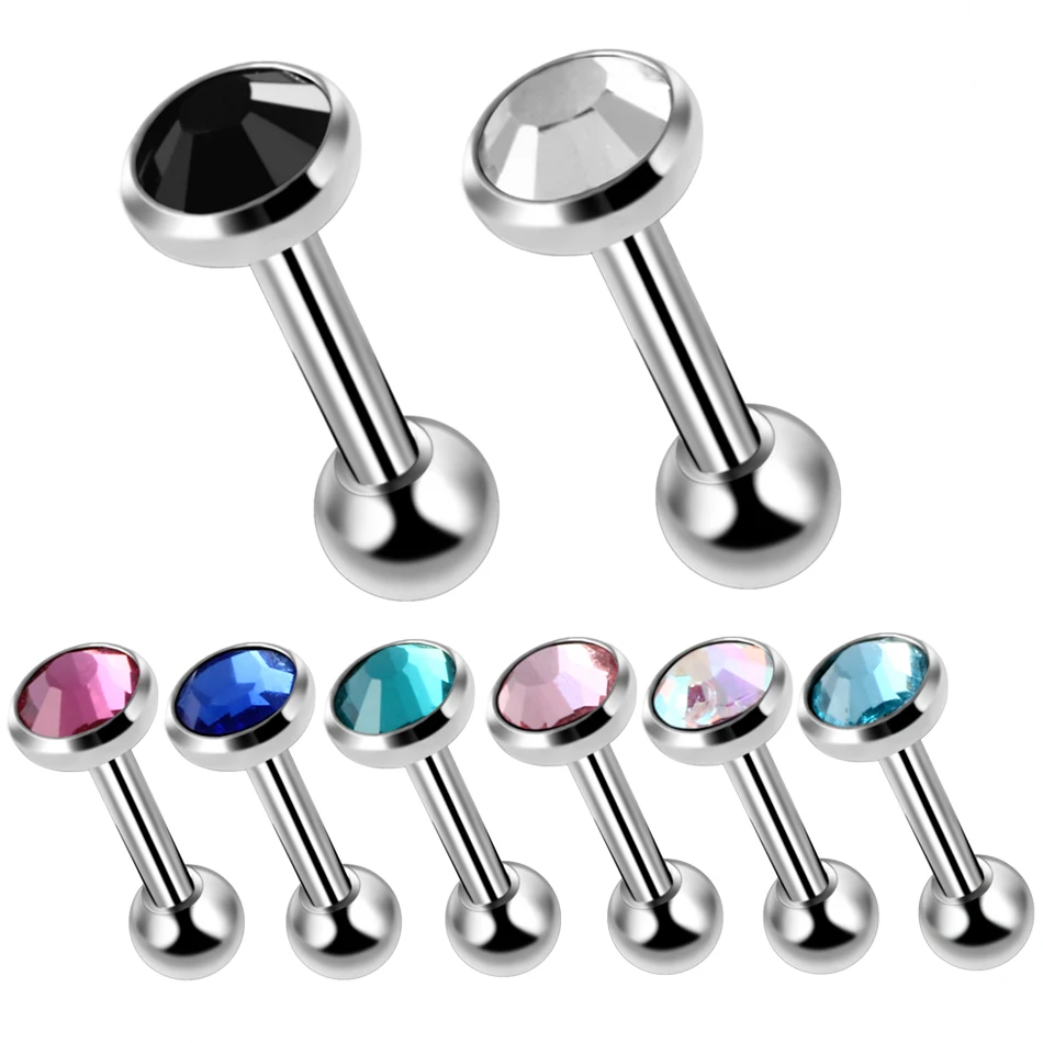 1Pair Crystal Surgical Steel Earrings Ear Piercing Tragus Piercing Ear Stud Piercing Orelha Cartilagem Piercing Body Jewelry
1Pair Crystal Surgical Steel Earrings Ear Piercing Tragus Piercing Ear Stud Piercing Orelha Cartilagem Piercing Body Jewelry