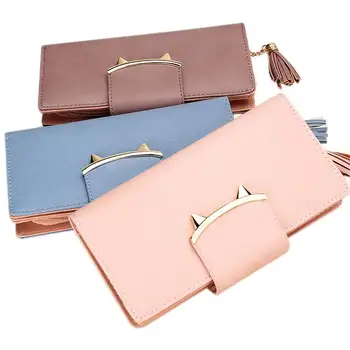 Fashion Women Girls PU Leather Wallet Long Coin Clutch Credit Card Holder Solid Hasp Purses with Tassel Best Sale-WT
Fashion Women Girls PU Leather Wallet Long Coin Clutch Credit Card Holder Solid Hasp Purses with Tassel Best Sale-WT