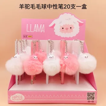 20pcs/lot Gel Pens Cartoon alpaca llama plush pendant water gel-ink pens writing pen creative stationery office school supplies
20pcs/lot Gel Pens Cartoon alpaca llama plush pendant water gel-ink pens writing pen creative stationery office school supplies