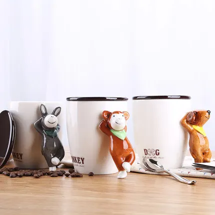 Stereo originality individuality animal ceramic Mark cup cover office drinking cup couple milk coffee cup Free shipping
Stereo originality individuality animal ceramic Mark cup cover office drinking cup couple milk coffee cup Free shipping