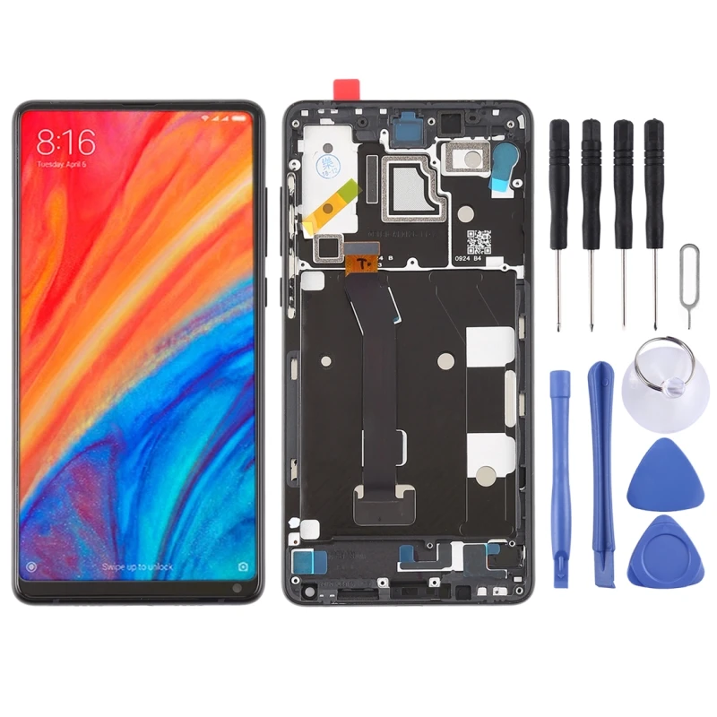 High Quality LCD Screen and Digitizer Full Assembly with Frame Lcd Replacement Glass for Xiaomi MI Mix 2S With Tools
High Quality LCD Screen and Digitizer Full Assembly with Frame Lcd Replacement Glass for Xiaomi MI Mix 2S With Tools