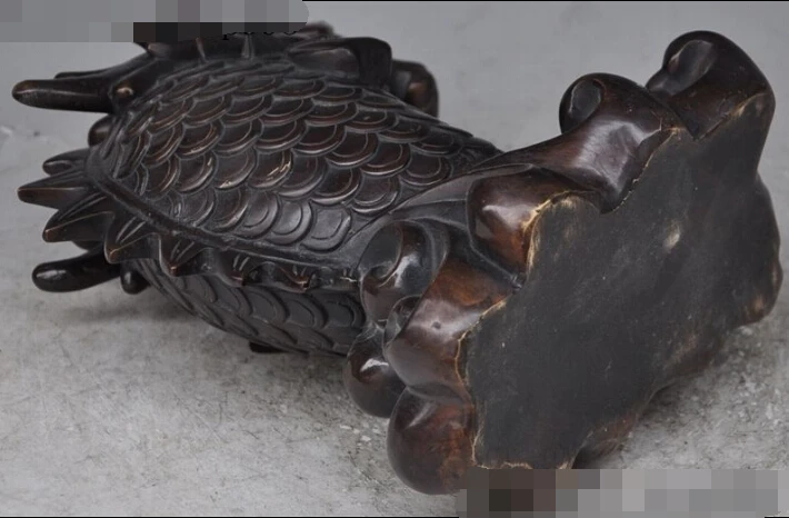 S0531 11" Art chinese bronze animal zodiac dragon head fish auspicious lucky statue discount 30% (C0324)
S0531 11" Art chinese bronze animal zodiac dragon head fish auspicious lucky statue discount 30% (C0324)