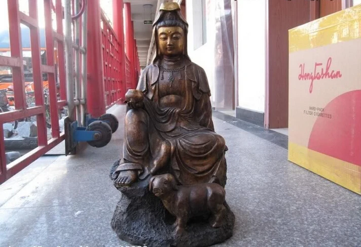 song voge gem S0628 China Folk Fane classical Bronze Sit Kwan-Yin Bodhisattva With Lovely Pig Statue
song voge gem S0628 China Folk Fane classical Bronze Sit Kwan-Yin Bodhisattva With Lovely Pig Statue