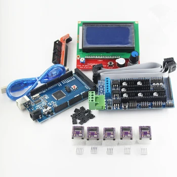 3D Printer kit 1pcs Mega 2560 R3 + 1pcs RAMPS 1.5 Controller+ 5pcs DRV8825 Stepper Motor Drive + 1pcs LCD 12864 controller
3D Printer kit 1pcs Mega 2560 R3 + 1pcs RAMPS 1.5 Controller+ 5pcs DRV8825 Stepper Motor Drive + 1pcs LCD 12864 controller