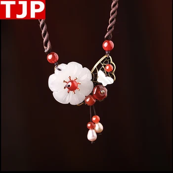 Ethnic style necklace female gold silk jade agate pendant retro clavicle chain accessories wild decorations free shipping
Ethnic style necklace female gold silk jade agate pendant retro clavicle chain accessories wild decorations free shipping